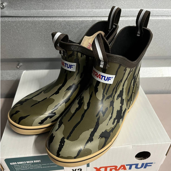 XTRATUF Shoes Xtratuf Unisex Kids Camo Mossy Oak Bottomland Ankle